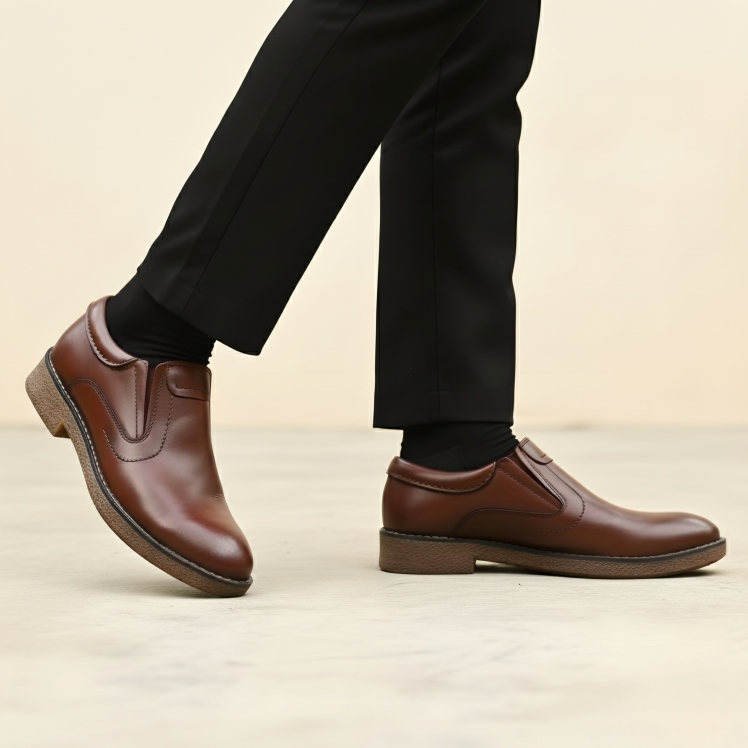 کفش اسپرت کلاسیک تمام چرم مردانه | کد:H166 | چرم میخچی | جنس رویه چرم طبیعی گاوی ارگانیک تبریز.