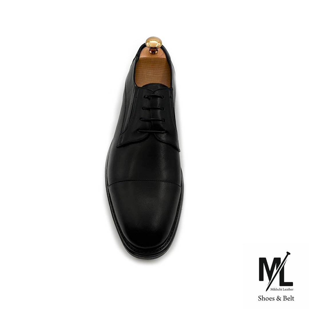  کفش مدیریتی / اداری چرم مردانه | کد: M461 | چرم میخچی | مشکی رنگ | مناسب استفاده طولانی مدت در طول روز بعلت نرمی و راحتی 