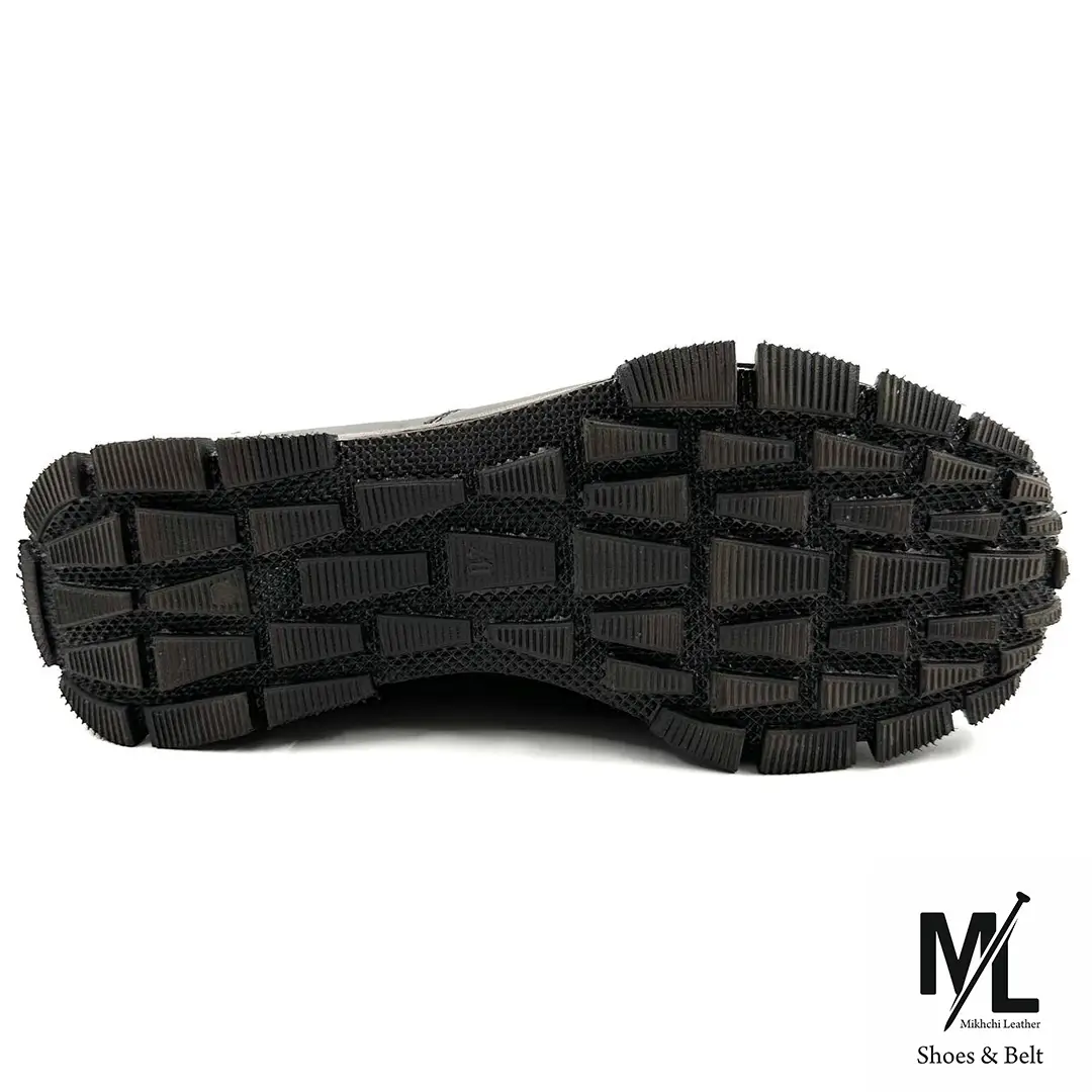 کفش ارتوپدیک طبی راحتی تمام چرم مردانه | کد:F305 | چرم میخچی |مشکی و قهوه ای | زیره ترمو/Termo ترک وارداتی درجه یک طبی 