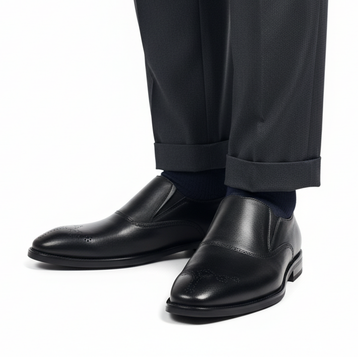 کفش کلاسیک مجلسی چرم مردانه | Vip | کد:M105 | چرم میخچی | عسلی رنگ | جنس رویه کفش چرم طبیعی گاوی.