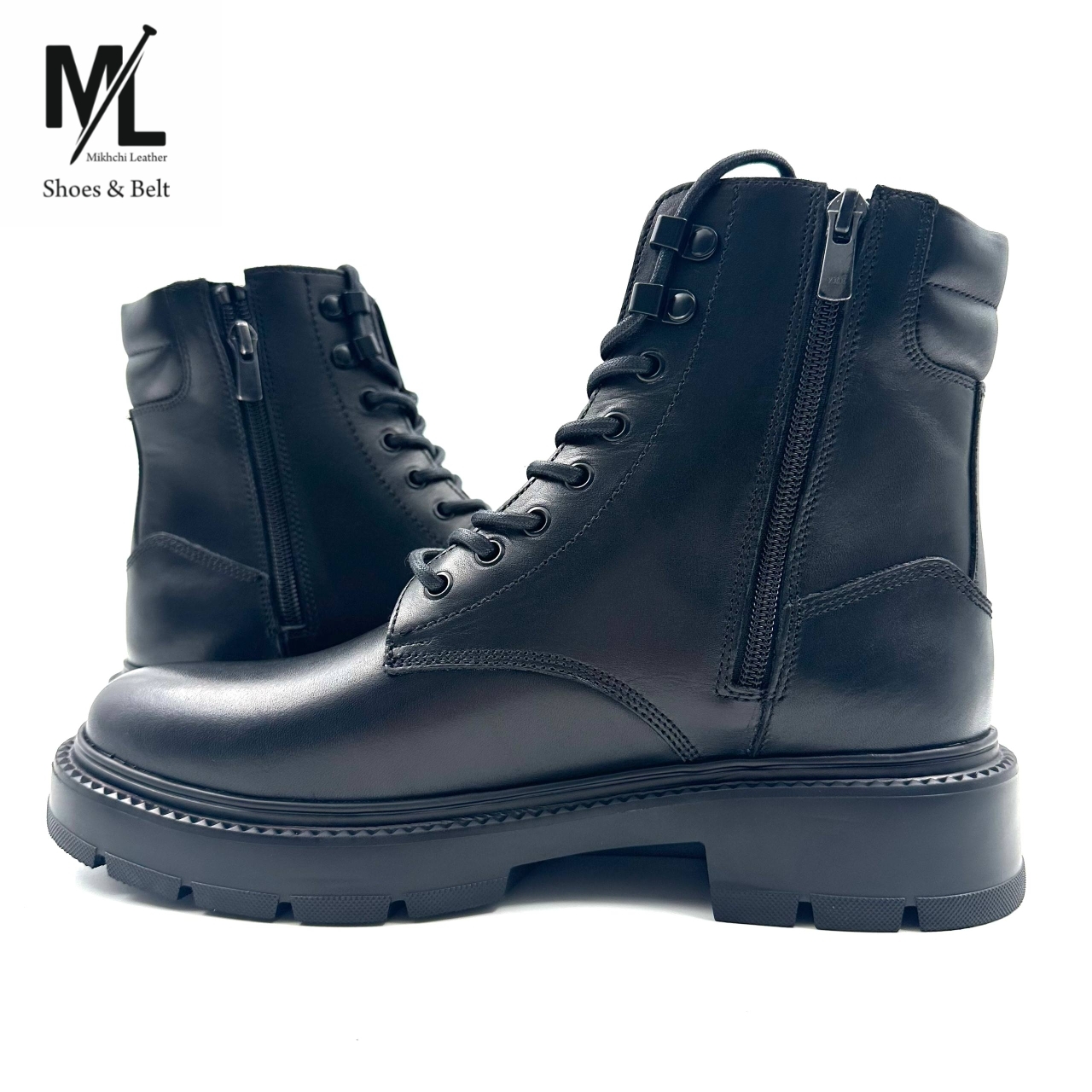  نیم بوت چرم مردانه 