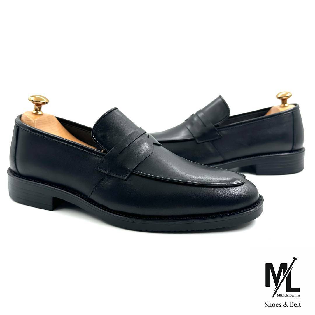  کفش کالج لوفر چرم طبیعی مردانه 