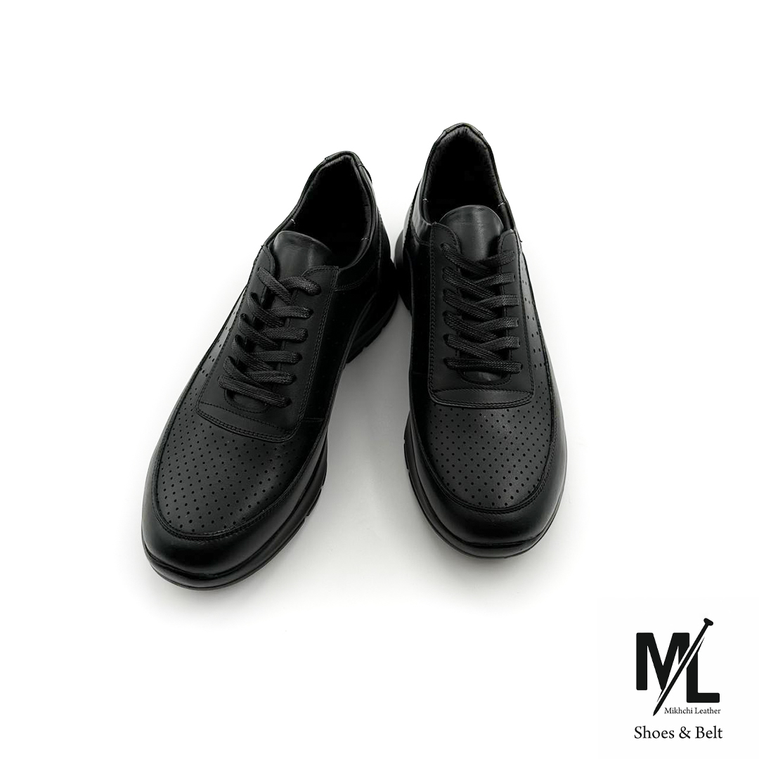  کفش کتانی اسپرت راحتی چرم مردانه | کد:E112 | چرم میخچی | کفش چرمی مناسب استفاده روزمره و پیاده روی. 