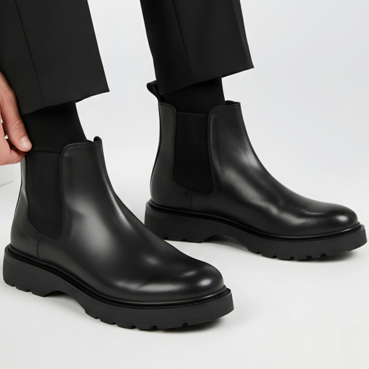 نیم بوت چلسی چرم مردانه