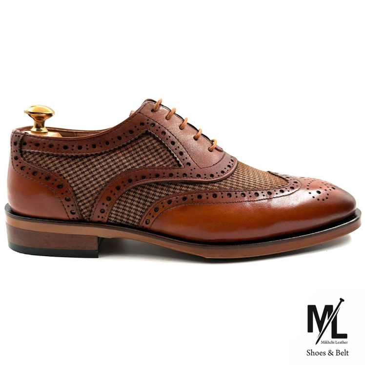 کفش کلاسیک مجلسی چرم مردانه | Vip | کد:Z708 | چرم میخچی | جنس رویه کفش چرم طبیعی گاوی ارگانیک تبریز است.