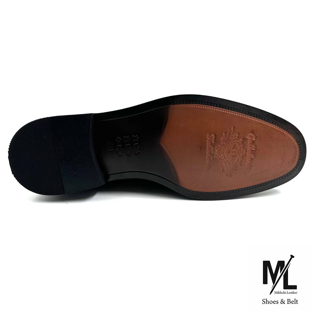 کفش زیره چرم مجلسی مردانه
