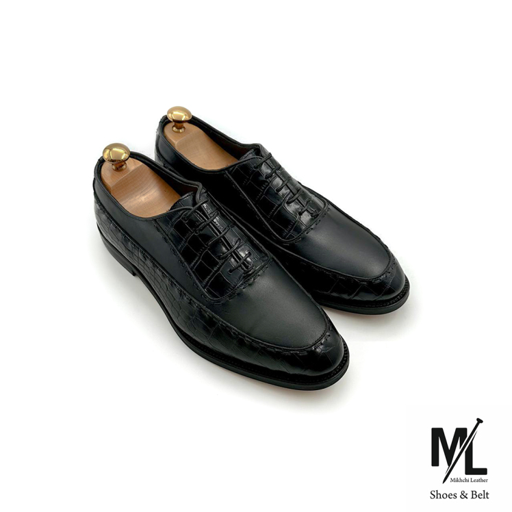 کفش کلاسیک مجلسی تمام چرم مردانه | Vip | کد:T220 | چرم میخچی‌ |‌ مشکی رنگ | جنس آستر داخلی کفش چرم طبیعی گوسفندی میشن.