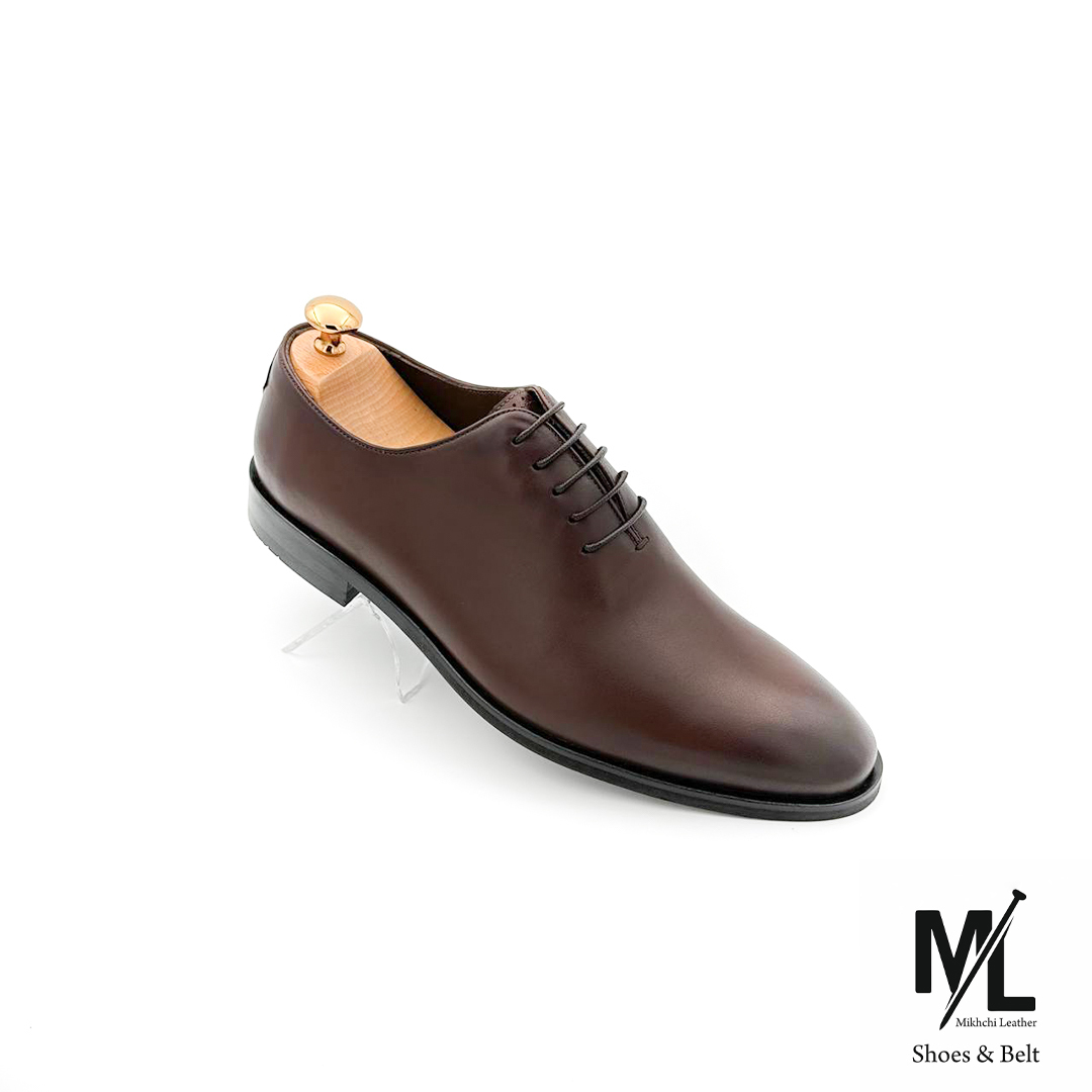  کفش کلاسیک مجلسی تمام چرم مردانه | Vip | کد:M110 | چرم میخچی | قهوه ای رنگ | مناسب برای انواع مجالس. 