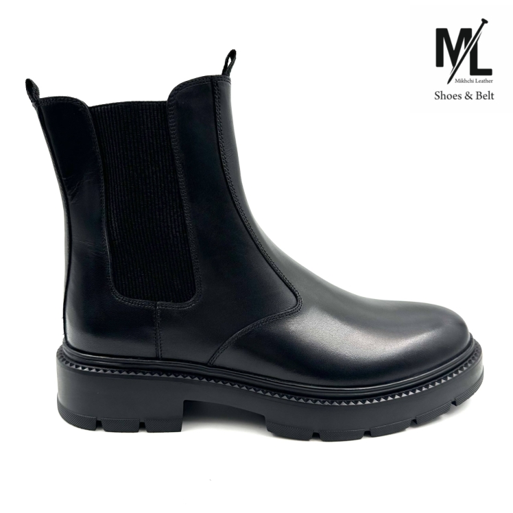 بوت چرم مردانه ساق بلند