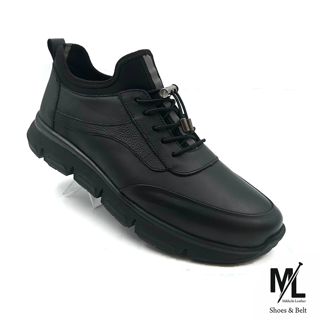  کفش کتانی اسپرت چرم راحتی مردانه | کد:M66 | چرم میخچی | مشی رنگ | جنس کفی داخلی چرم طبیعی آنتی باکتریال 