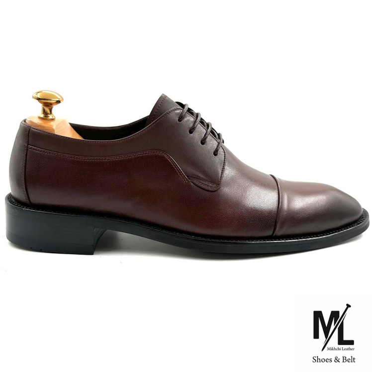 کفش کلاسیک مجلسی چرم مردانه | Vip | کد:M116 | چرم میخچی | قهوه ای رنگ | جنس رویه کفش چرم طبیعی گاوی ارگانیک شده تبریزی.