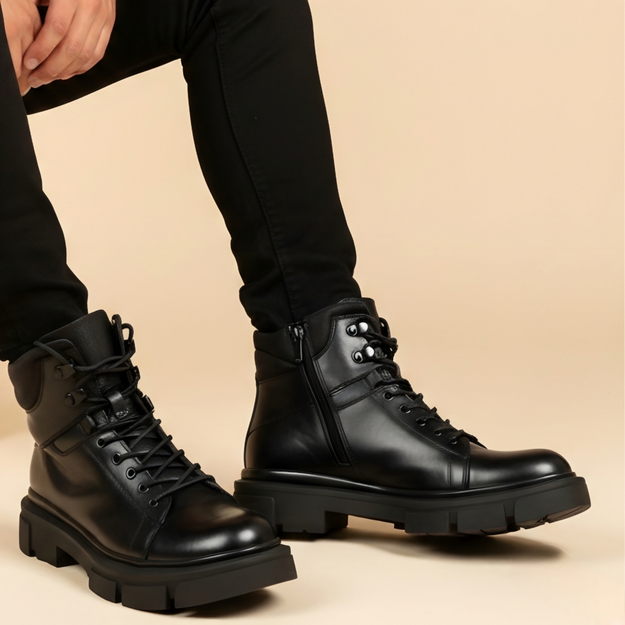 بوت چرم مردانه کژوال روزمره