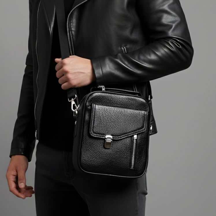 کیف دوشی اداری چرم مردانه