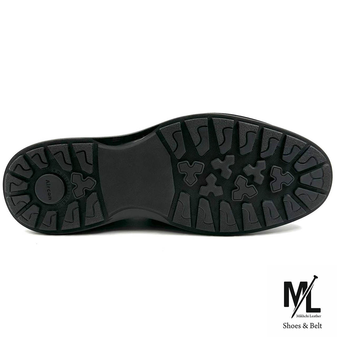  کفش ارتوپدیک طبی چرم مردانه | کد:H212 | چرم میخچی | عسلی رنگ | جنس زیره کفش رابر/ Rubber درجه یک مقاوم در برابر سایش. 