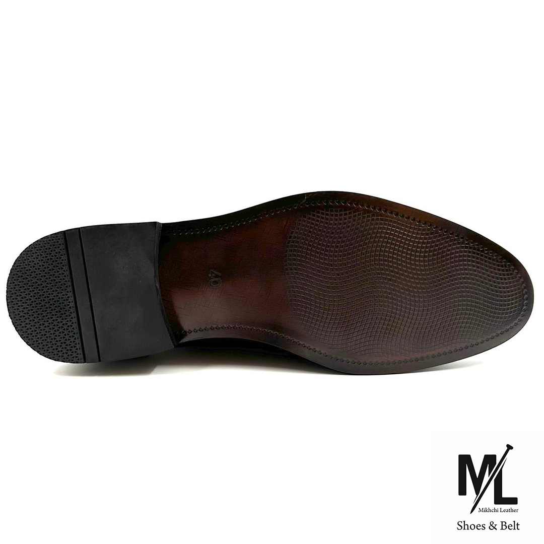  کفش کلاسیک مجلسی چرم مردانه | Vip | کد:M112| چرم میخچی | مشکی/عسلی/سرمه | بندی | جنس کفی داخلی چرم طبیعی دستدوز درجه یک 