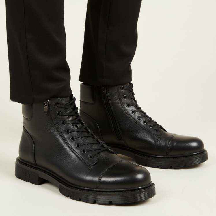 بوت چرم طبیعی مردانه