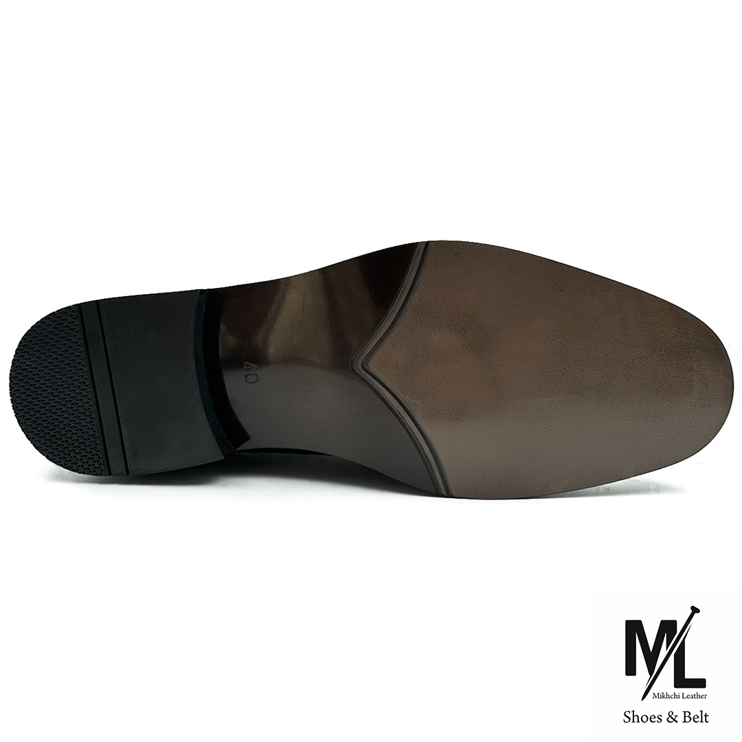  کفش کلاسیک مجلسی تمام چرم مردانه | Vip | کد:M108 | چرم میخچی | جنس زیره کفش میکرولایت / Microlight ترک وارداتی. 